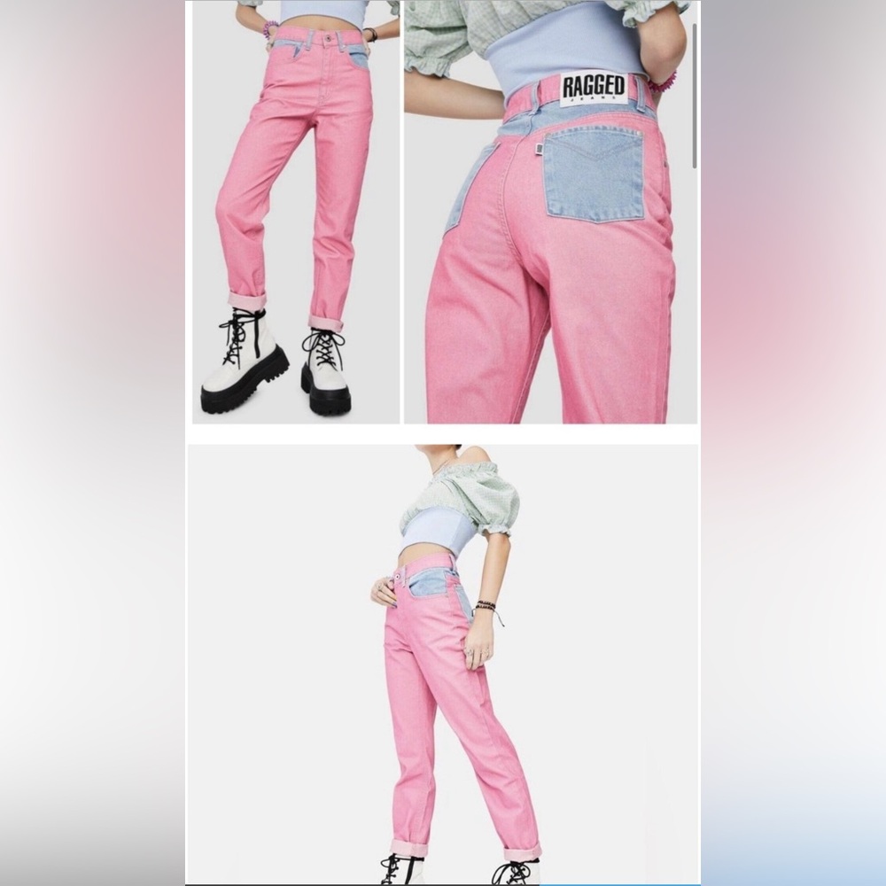 Ragged priest pink jeans
